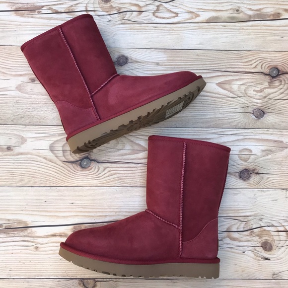 UGG Classic Short Suede Boots Sheepskin Lined - Picture 3 of 16